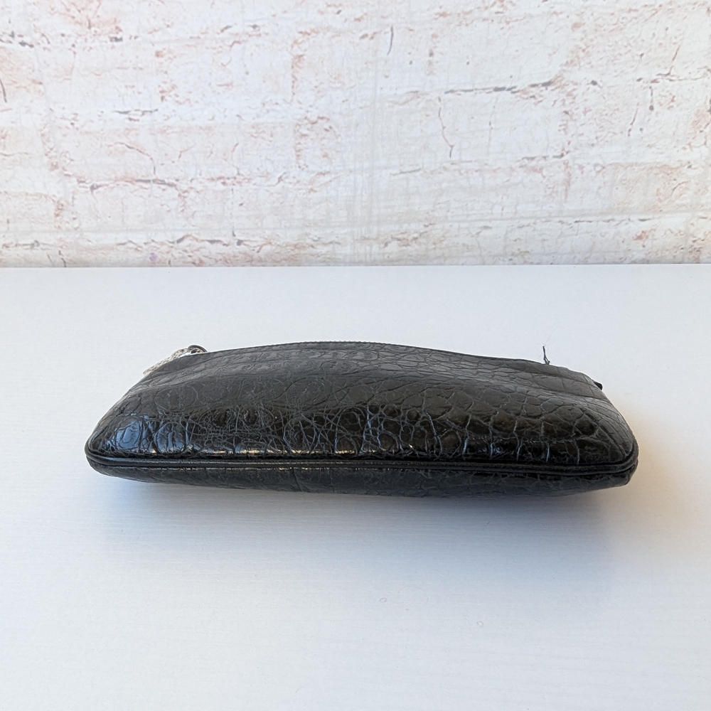 Brighton Black Croc-Embossed Clutch - Picture 4 of 8